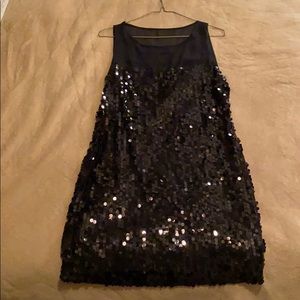 Black sequins dress